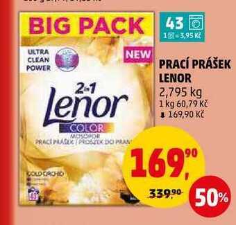 Penny Market Prací prášek lenor, 2,795 kg nabídka