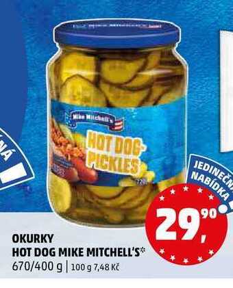 Penny Market Okurky hot dog mike mitchell's, 670 g nabídka