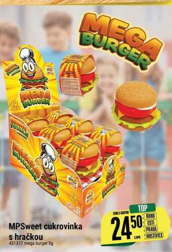 Tamda Foods Mpsweet cukrovinka s hračkou 431317 mega burger 5g nabídka