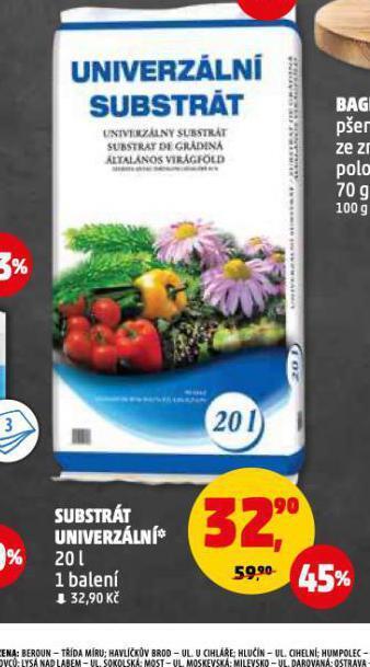 Penny Market Univerzální substrát nabídka