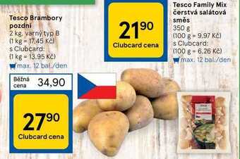 Tesco Tesco brambory pozdní 2 kg nabídka