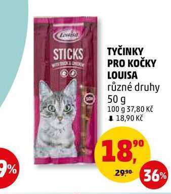 Penny Market Tyčinky pro kočky louisa, 50 g nabídka