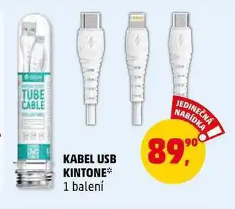 Penny Market Kabel usb kintone, 1 balení nabídka