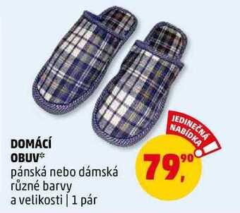 Penny Market Domácí obuv, 1 pár nabídka