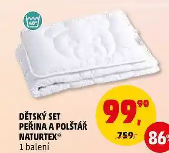 Dětský set peřina a polštář naturtex, 1 balení