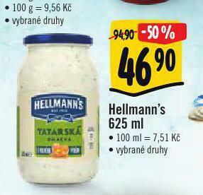 Albert Hellman´s tatarská omáčka, majonéza nabídka