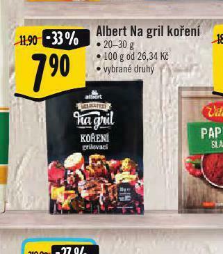 Albert Albert na gril koření nabídka