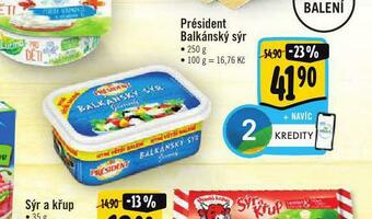 Albert Président balkánský sýr nabídka