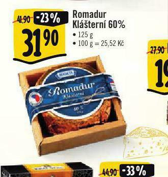 Albert Romadur klášterní 60% nabídka