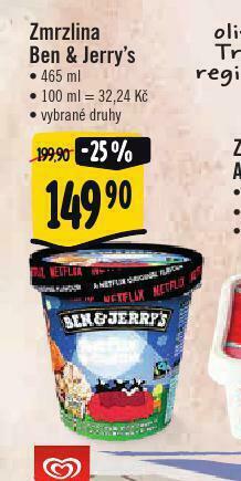 Albert Zmrzlina ben &amp; jerry´s nabídka