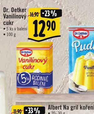 Albert Dr. oetker vanilinílový cukr nabídka