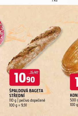 Terno Špaldová bageta střední nabídka
