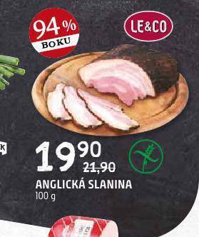 Terno Anglická slanina nabídka