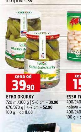 Terno Efko okurky 5-8 cm nabídka