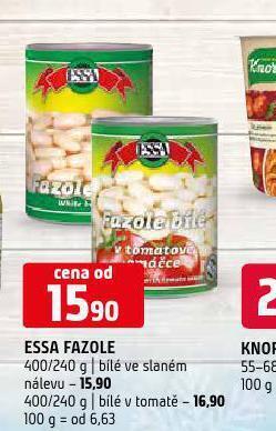 Terno Essa fazole bílé ve slaném nálevu nabídka