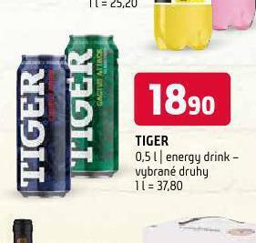 Terno Tiger energy drink nabídka
