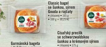 Albert Classic bagel se šunkou, sýrem a goudou nabídka
