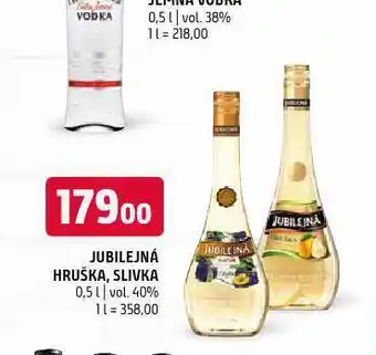 Jubilejná hruška, slivka