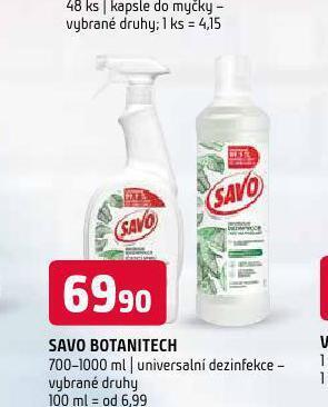 Terno Savo botanitech dezinfekce nabídka