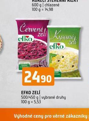 Terno Efko zelí nabídka