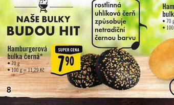 Albert Hamburgerová bulka černá nabídka