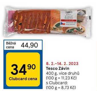 Tesco Tesco závin 400 g nabídka