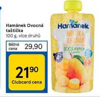 Tesco Hamánek ovocná taštička 100 g nabídka
