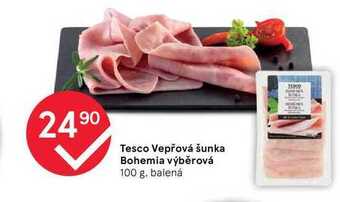 Tesco Tesco vepřová šunka bohemia výběrová 100 g nabídka