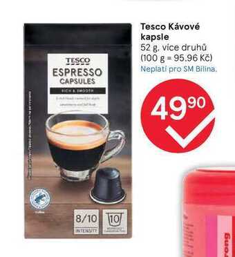 Tesco Tesco kávové kapsle 52 g nabídka