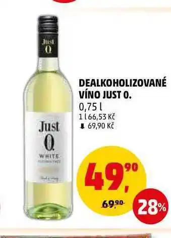 Penny Market Dealkoholizované víno just o., 0,75 l nabídka
