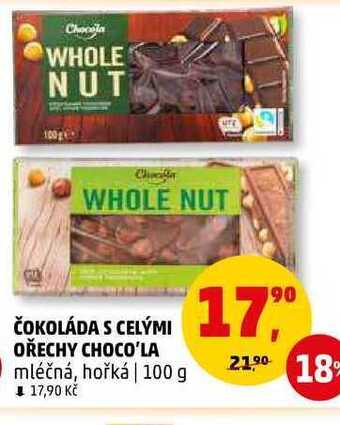 Penny Market Čokoláda s celými ořechy choco'la, 100 g nabídka