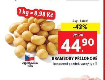 Lidl Brambory přílohové nabídka