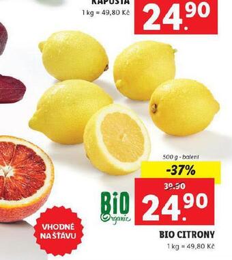 Lidl Bio citrony nabídka