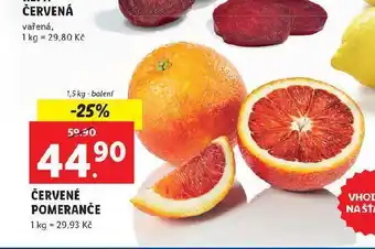 Lidl Červené pomeranče nabídka