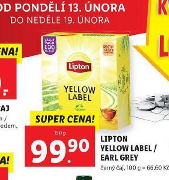 Lidl Lipton čaj nabídka