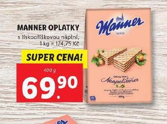 Lidl Manner oplatky nabídka