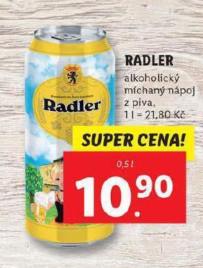 Lidl Radler nabídka