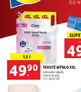 Lidl Tekuté mýdlo nabídka