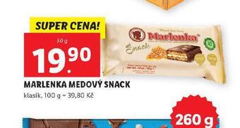 Lidl Marlenka medový snack nabídka