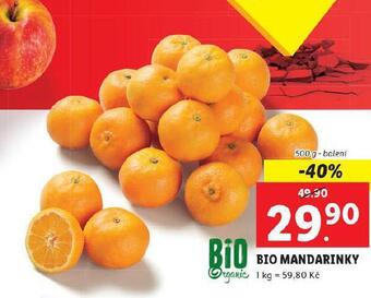 Lidl Bio mandarinky nabídka