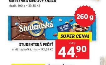 Lidl Studentská pečeť nabídka