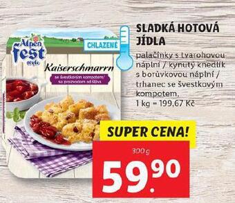 Lidl Sladká hotová jídla nabídka