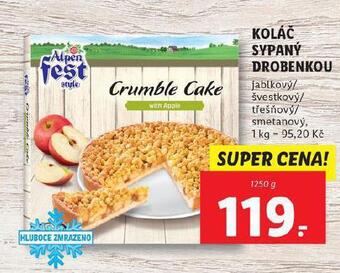Lidl Koláč sypaný drobenkou nabídka