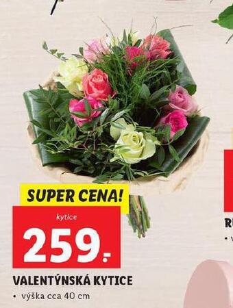 Lidl Valentýnská kytice nabídka