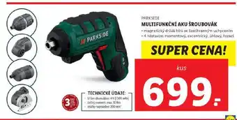 Lidl Multifunkční aku šroubovák nabídka