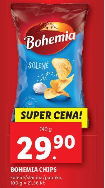 Lidl Bohemia chips nabídka