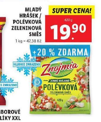 Lidl Polévková zeleninová směs nabídka