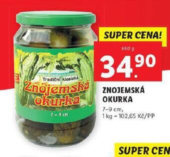 Lidl Znojemská okurka nabídka
