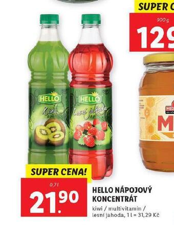Lidl Hello nápojový koncentrát nabídka