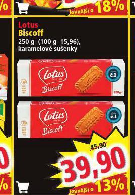 Norma Lotus biscoff sušenky nabídka
